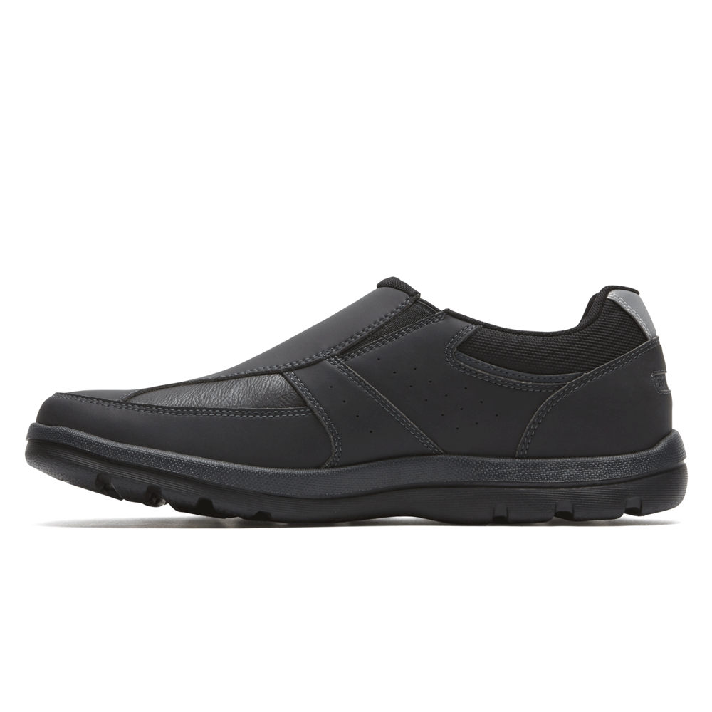 Rockport Mens Get Your Kicks - Slip-On Black - XUZ146359